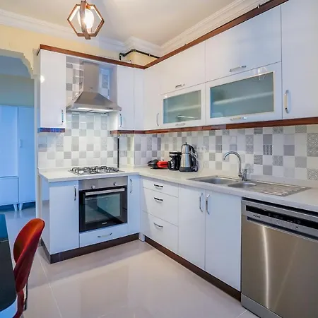 And Comfy Flat With Balcony In Muratpasa Apartment